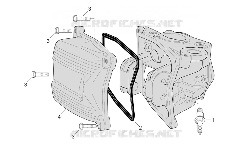 Head cover (Int. Thermostat) Aprilia APRILIA-SCOOTER 500 ATLANTIC 2001  Atlantic