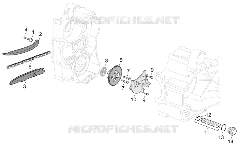 Oil pump Aprilia APRILIA-SCOOTER 500 ATLANTIC 2004  Atlantic