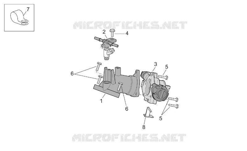 Throttle body Aprilia APRILIA-SCOOTER 500 ATLANTIC 2003  Atlantic